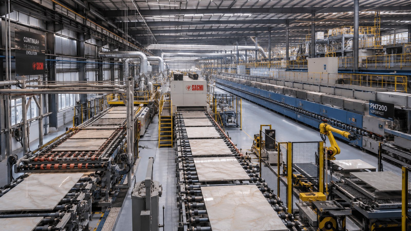 The Brixen Ceramica manufacturing plant in Morbi, Gujarat
