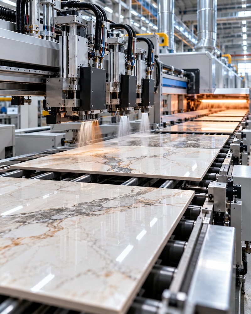 Surface design at the Brixen plant in Morbi