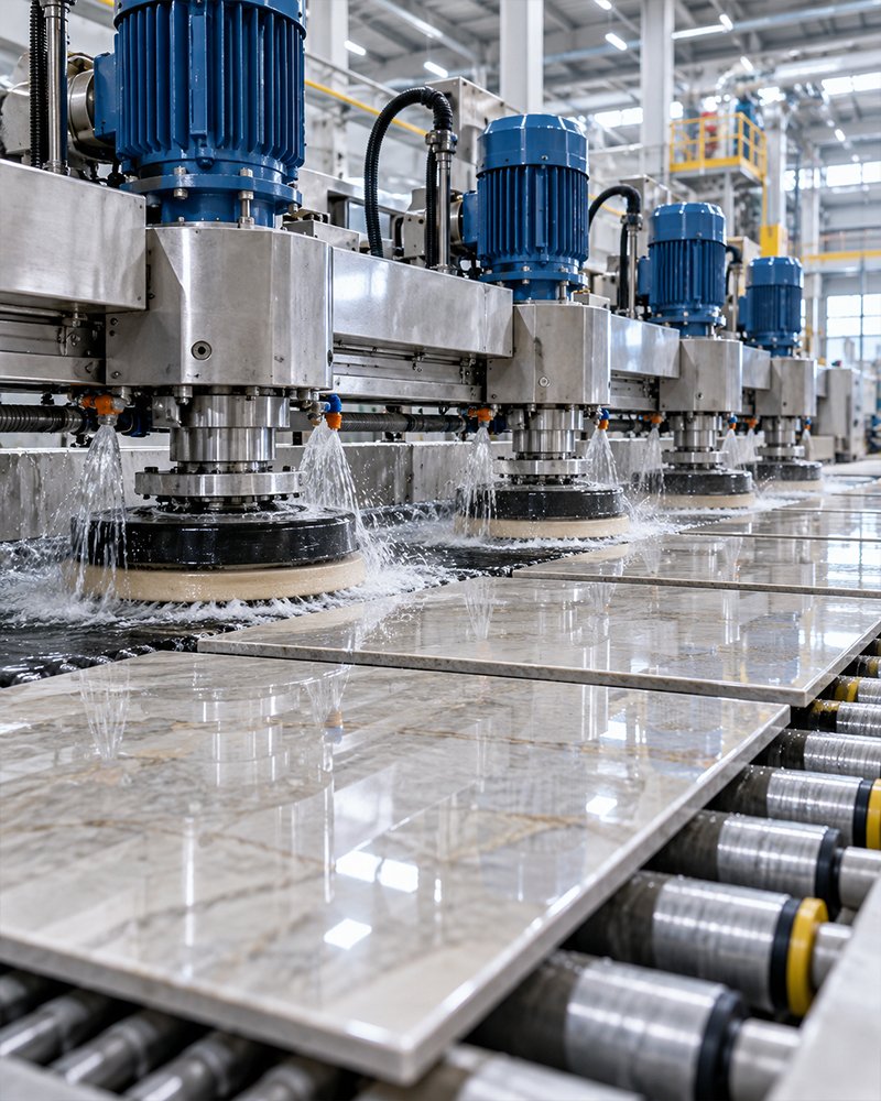 KEDA polishing line at the Brixen plant in Morbi